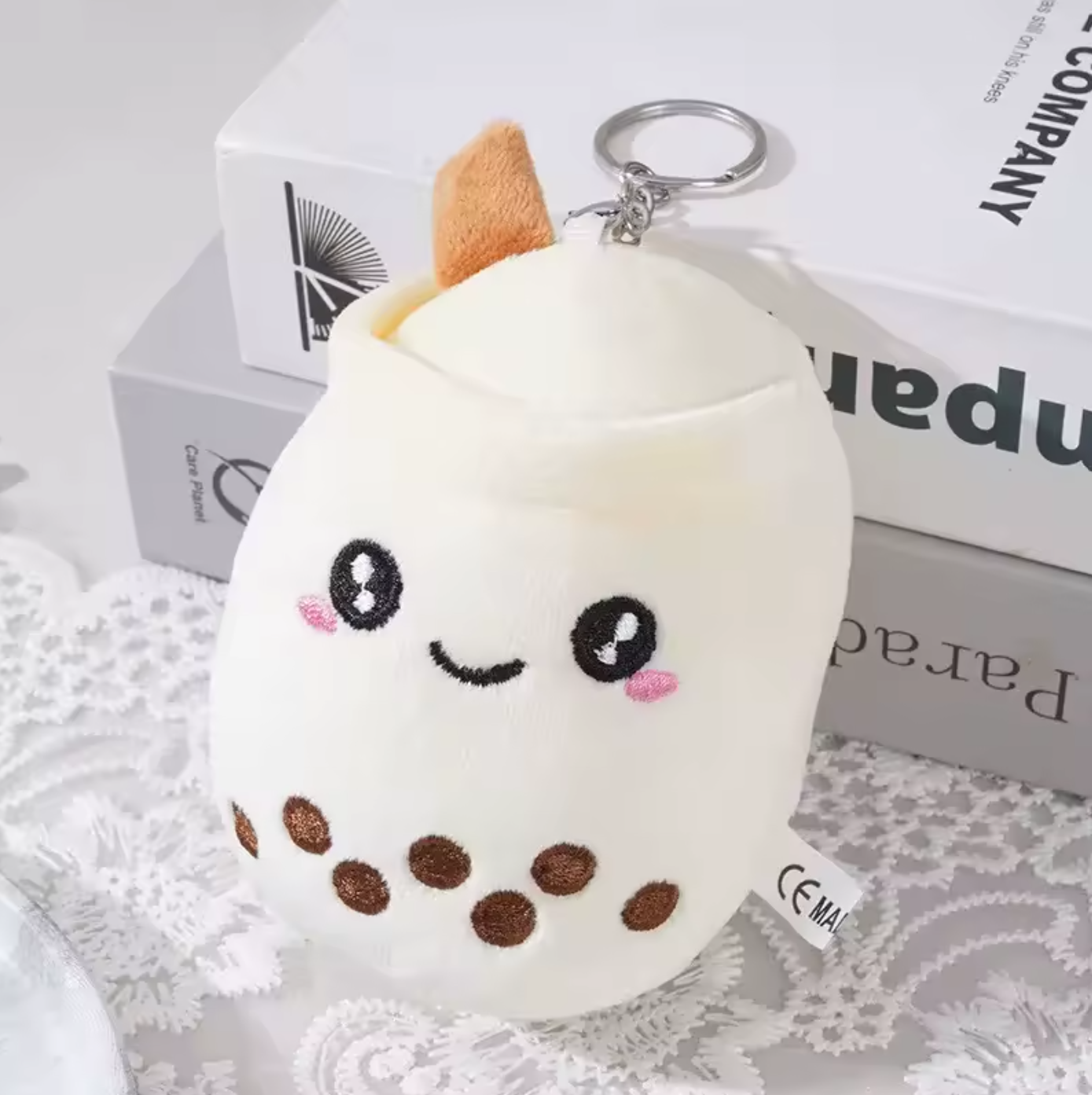 Milk Tea Boba Plush Cute Kawaii Soft Plush Toy Keychain