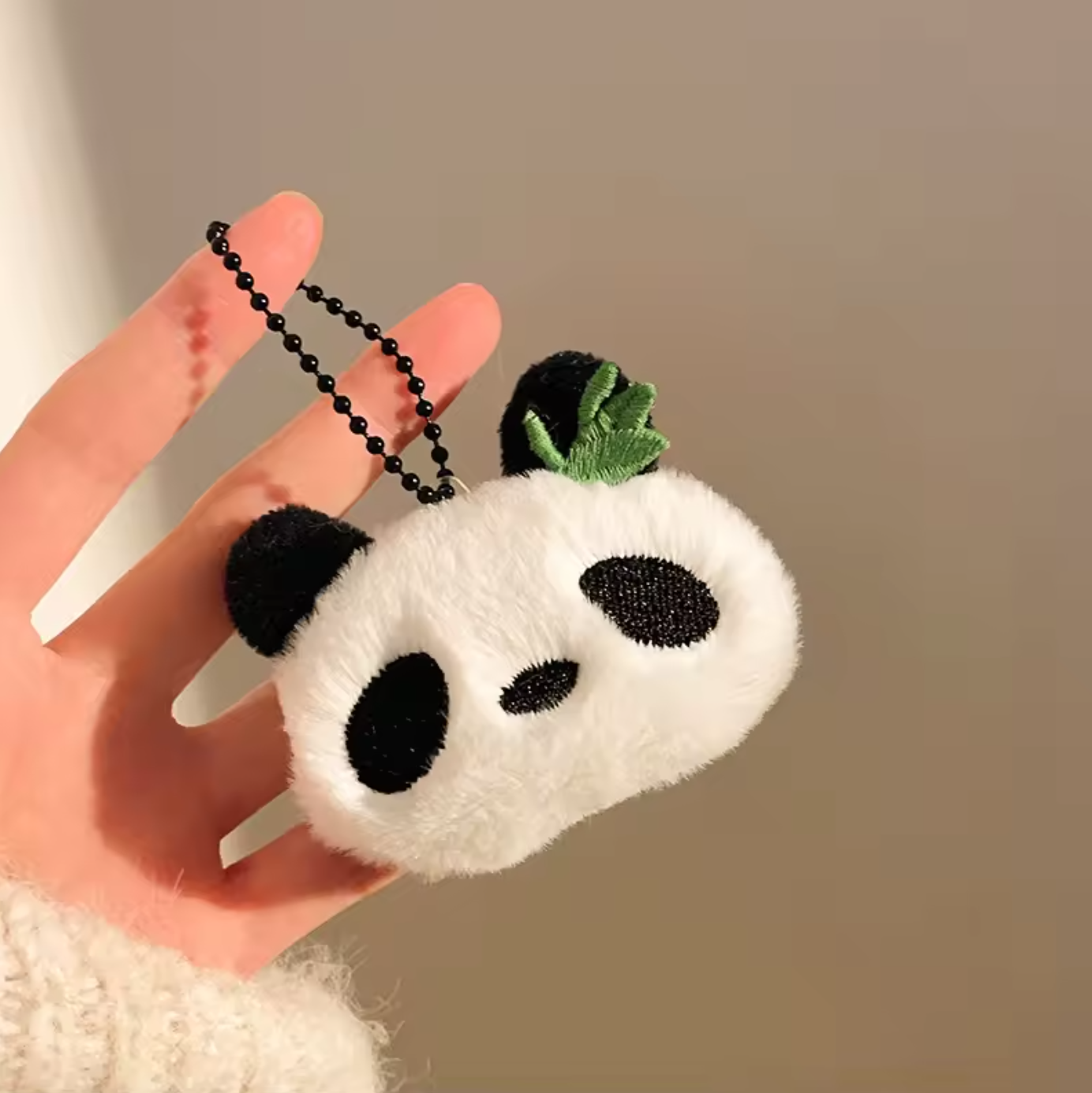Cute Animal Mini Panda Bear Soft Plush Keyring