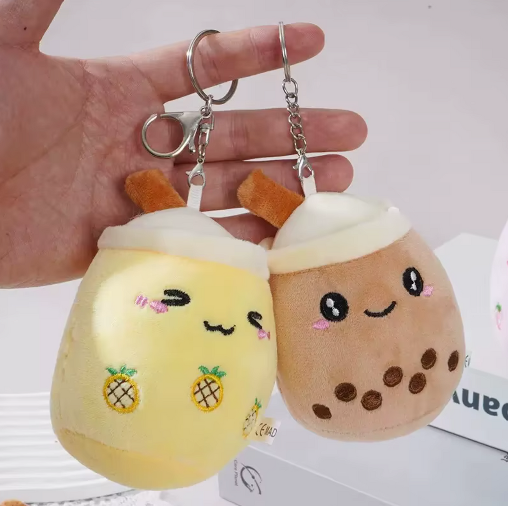 Milk Tea Boba Plush Cute Kawaii Soft Plush Toy Keychain
