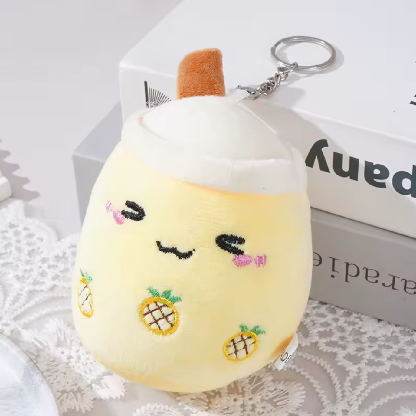 Milk Tea Boba Plush Cute Kawaii Soft Plush Toy Keychain