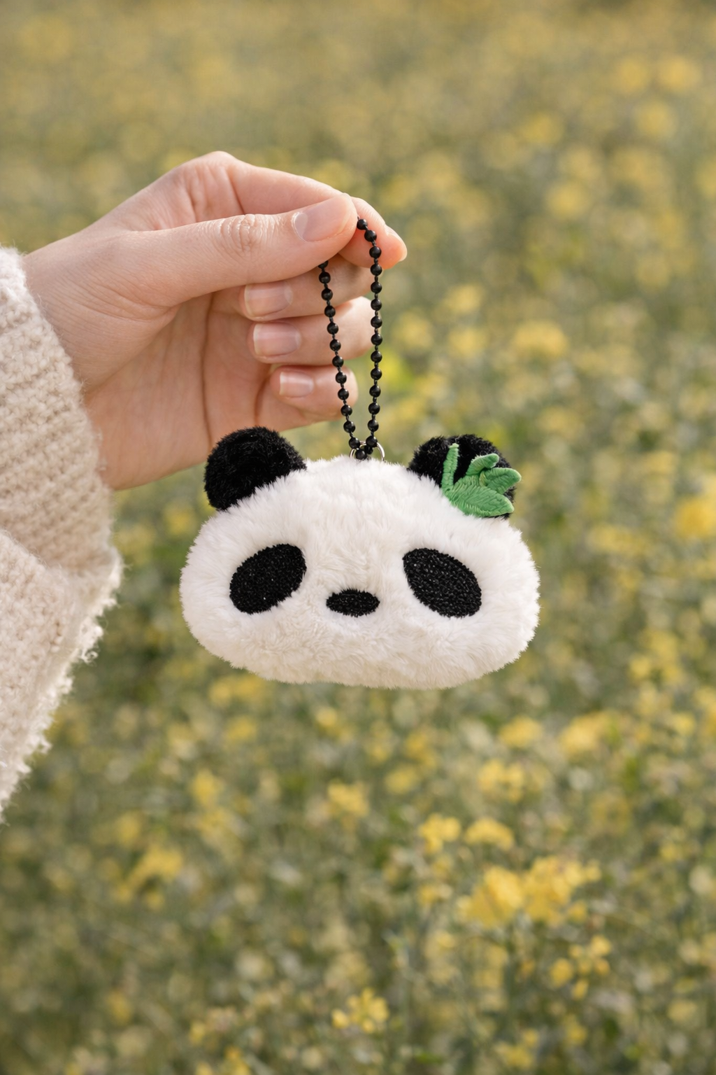 Cute Animal Mini Panda Bear Soft Plush Keyring
