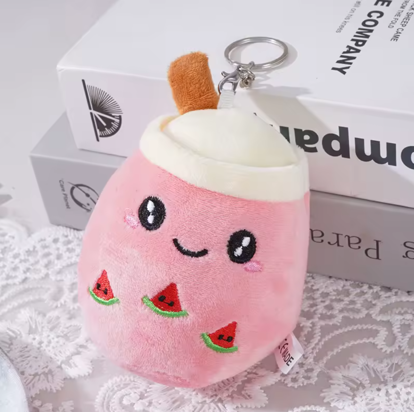 Milk Tea Boba Plush Cute Kawaii Soft Plush Toy Keychain