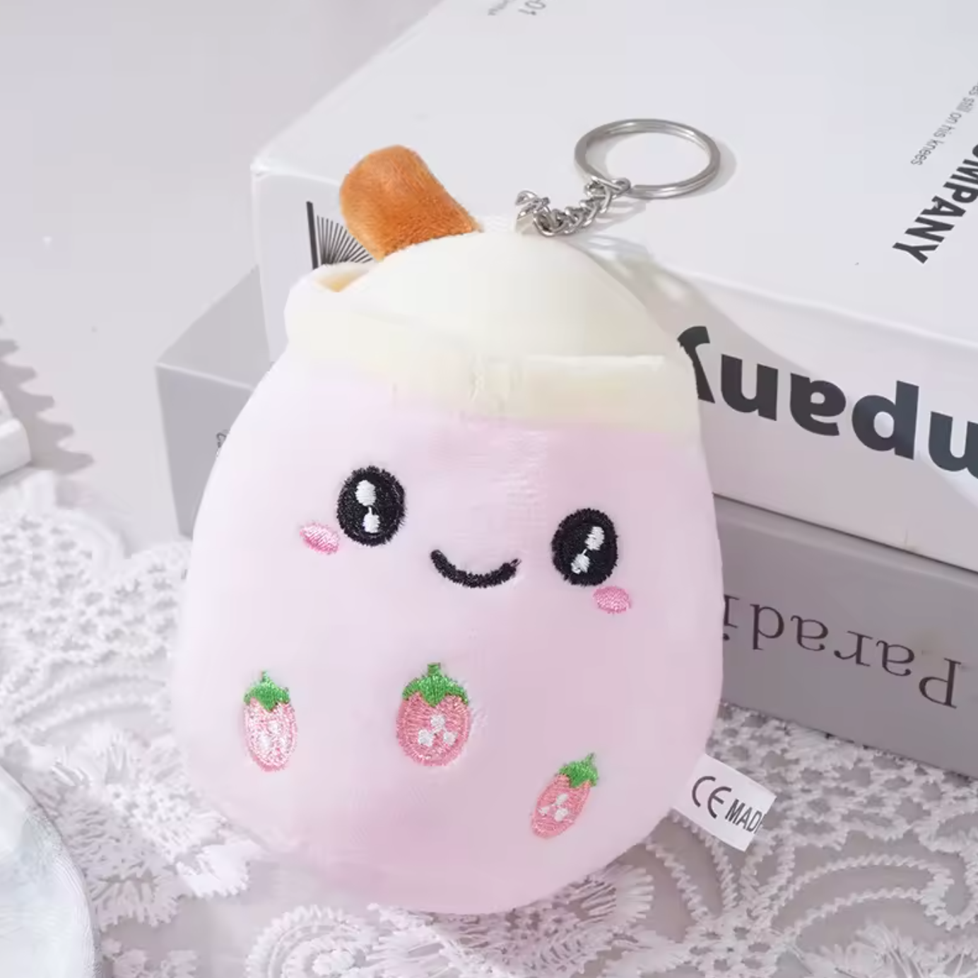 Milk Tea Boba Plush Cute Kawaii Soft Plush Toy Keychain