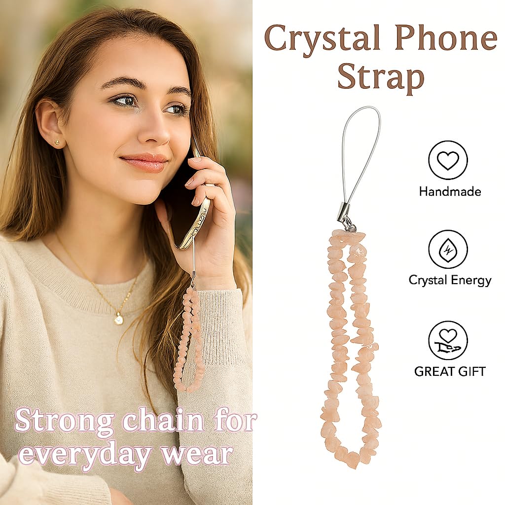 Cute Crystal Phone Charm Strap