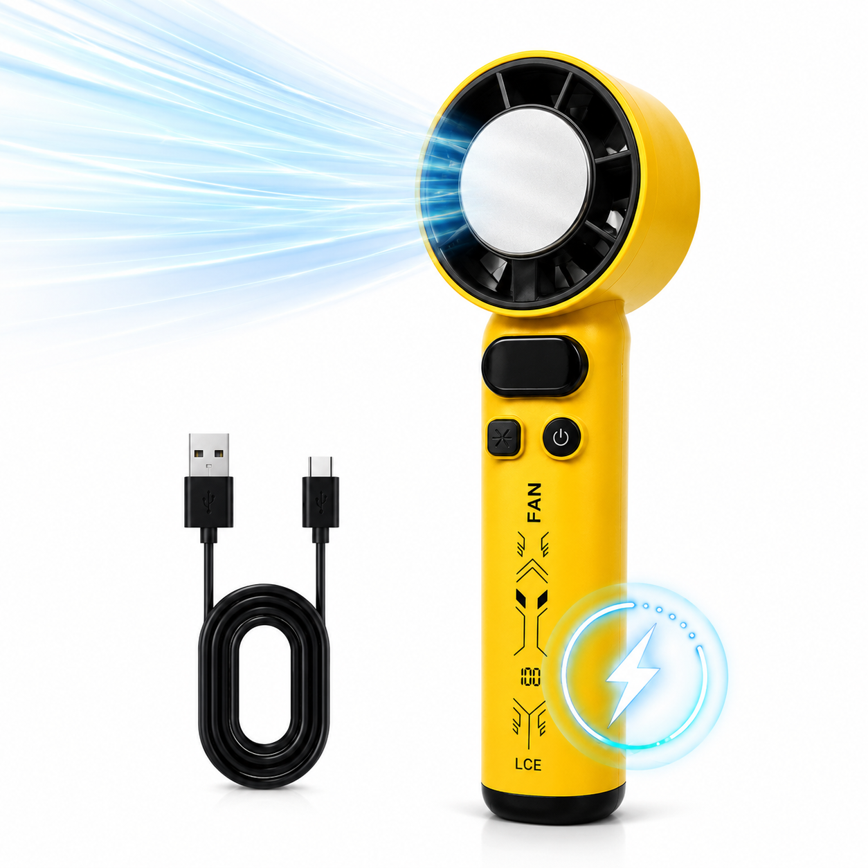 Portable Turbo Handheld Fan High Speed Adjustable Cooler