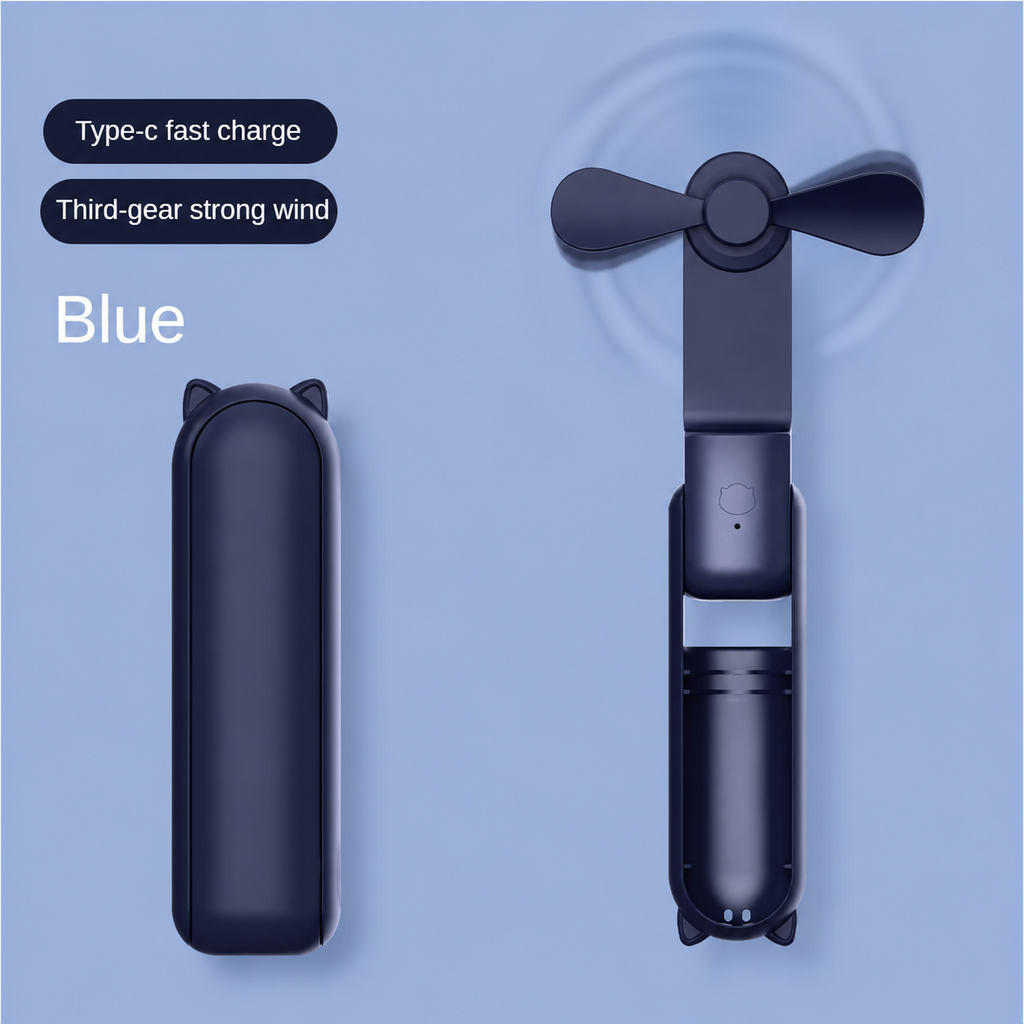 Jisulife Handheld Fan 2000mAh 3 in 1 Mini Portable USB Rechargeable Flashlight